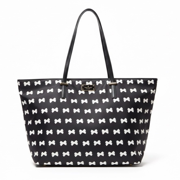 kate spade Handbags - KATE SPADE nylon large bow print tote bag